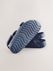 Navy Double Buckle Ankle Strap EVA Sandals - Image 4 of 6