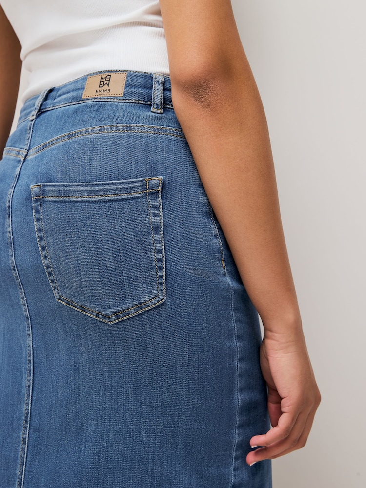 Emme Marella Blue Liquore Skirt - Image 3 of 4