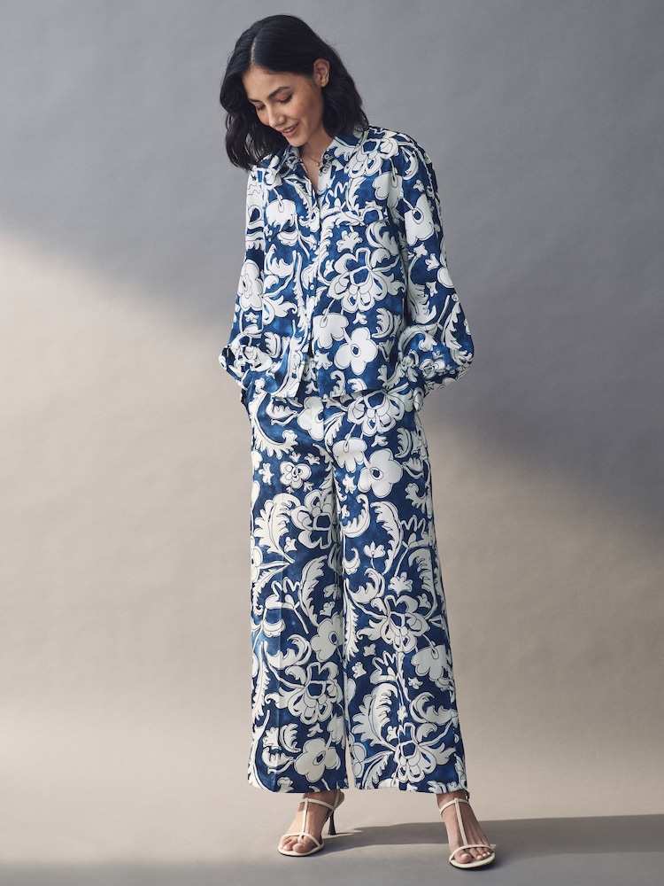 Emme Marella Blue Albi Trousers - Image 1 of 5