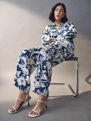Emme Marella Blue Albi Trousers - Image 3 of 5