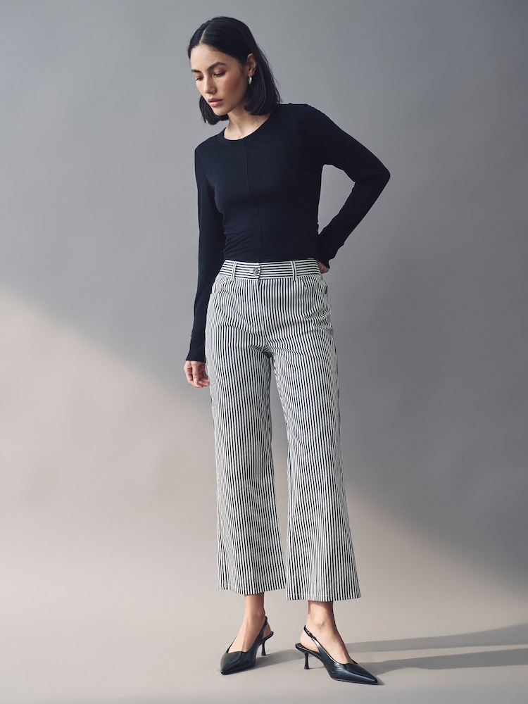Emme Marella Blue Rail Trousers - Image 1 of 5