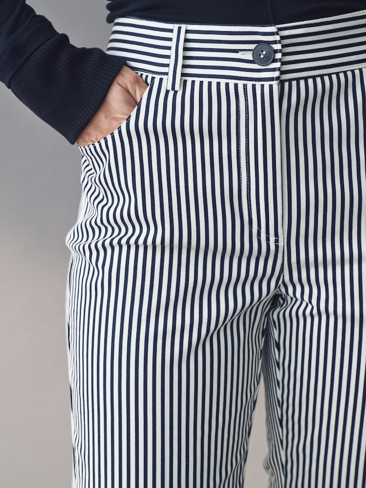 Emme Marella Blue Rail Trousers - Image 5 of 5