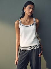 Emme Marella Germana Tank White Top - Image 1 of 4