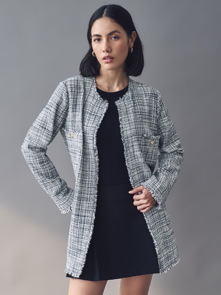 Emme Marella Blue Ugolina Jacket - Image 1 of 5