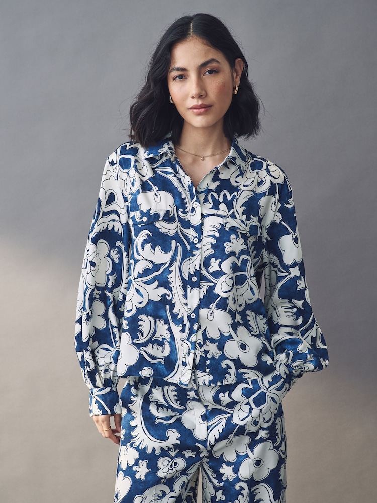 Emme Marella Blue Unione Shirt - Image 1 of 5