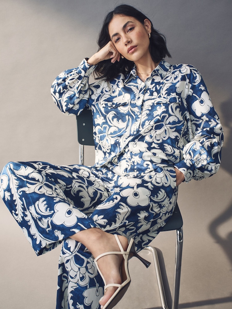 Emme Marella Blue Unione Shirt - Image 2 of 5