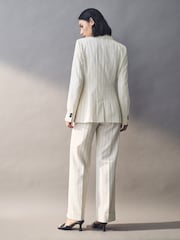 Emme Marella Agra White Jacket and Trousers Set - Image 3 of 5