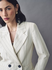 Emme Marella Agra White Jacket and Trousers Set - Image 5 of 5