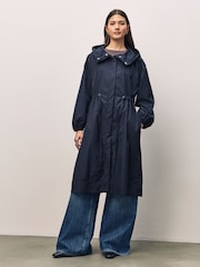 Emme Marella Blue Pasqua Raincoat - Image 1 of 4