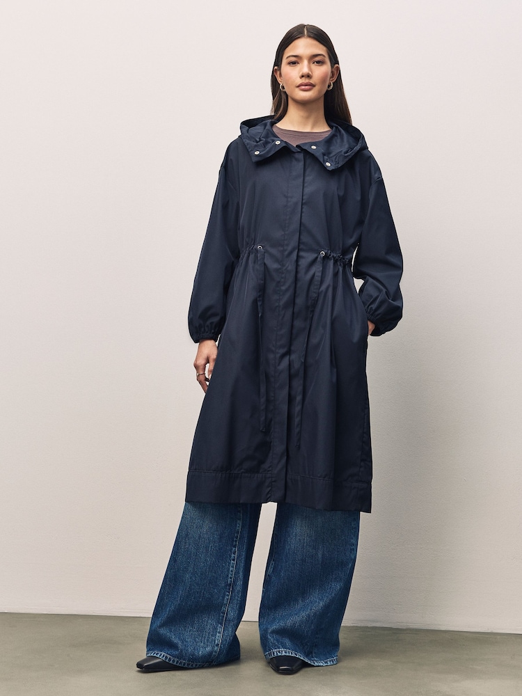 Emme Marella Blue Pasqua Raincoat - Image 1 of 4