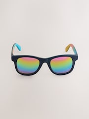 Navy Blue Rainbow Sunglasses - Image 2 of 3