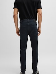 BOSS Signature Stripe Cupsole Leather Trainers - Bild 3 von 5
