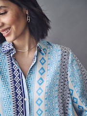 Emme by Marella Blue Tago Shirt - Image 4 of 4
