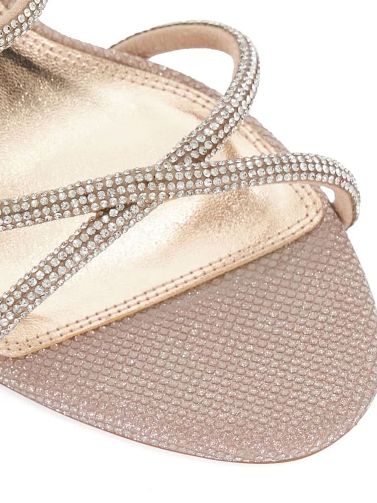 Dune London Gold Wide Fit Momentum Embellished Strap High Heel Sandals - Image 6 of 6 Dune London Gold Wide Fit Momentum Embellished Strap High Heel Sandals - Image 6 of 6