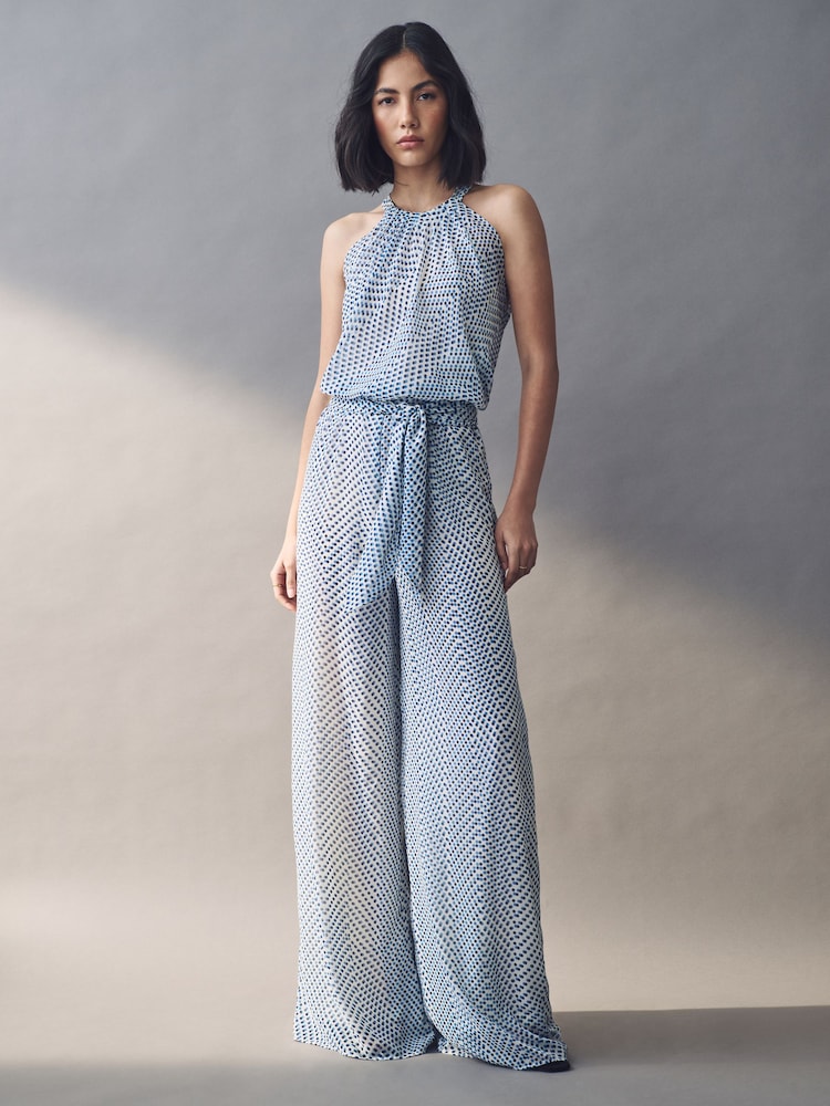 Emme by Marella Depend Blue Jumpsuit - Image 1 of 5