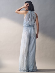 Emme by Marella Depend Blue Jumpsuit - Image 2 of 5