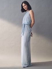 Emme by Marella Depend Blue Jumpsuit - Image 3 of 5