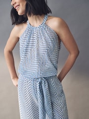 Emme by Marella Depend Blue Jumpsuit - Image 4 of 5