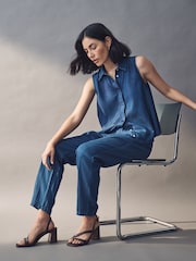 Emme by Marella Scapo Blue Shirt - Image 3 of 5