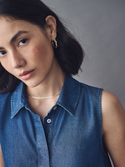 Emme by Marella Scapo Blue Shirt - Image 5 of 5