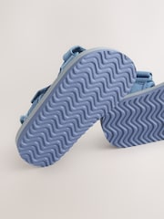 Blue Sea Print - Touch Fastening Adjustable Strap Tape Trekker Walking Sandals - Image 5 of 5