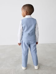 Голубой - Baker by Ted Baker Waistcoat Shirt And Trousers Set - Image 2 of 14