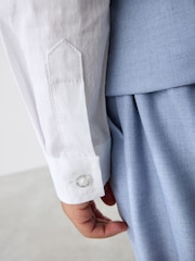 Голубой - Baker by Ted Baker Waistcoat Shirt And Trousers Set - Image 9 of 14