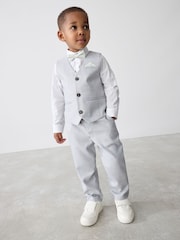 Baker by Ted Baker Waistcoat Shirt And Trousers Set - Image 1 of 14