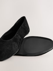 Schwarzes Wildleder - Forever Comfort® – Ballerinas aus Leder mit runder Zehenpartie - Bild 9 von 9