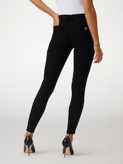 Guess Annette Mid Rise Skinny Fit Black Jeans - Image 2 of 5
