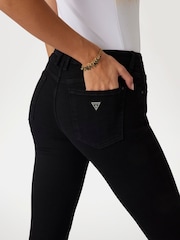 Guess Annette Mid Rise Skinny Fit Black Jeans - Image 4 of 5