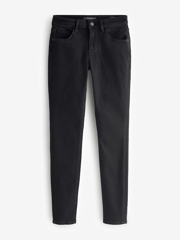 Guess Annette Mid Rise Skinny Fit Black Jeans - Image 5 of 5