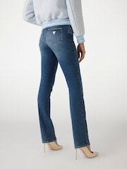 Guess Blue Mid Rise Straight Leg 100% Cotton Jeans - Image 2 of 4