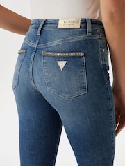 Guess Blue Mid Rise Straight Leg 100% Cotton Jeans - Image 4 of 4