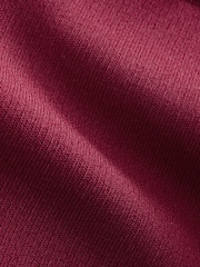 Red Smart Button Up Collared Knit Jacket - Image 8 of 8