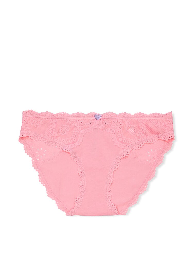 Victoria's Secret Pink Hope Bikini Heart Knickers - Image 3 of 3