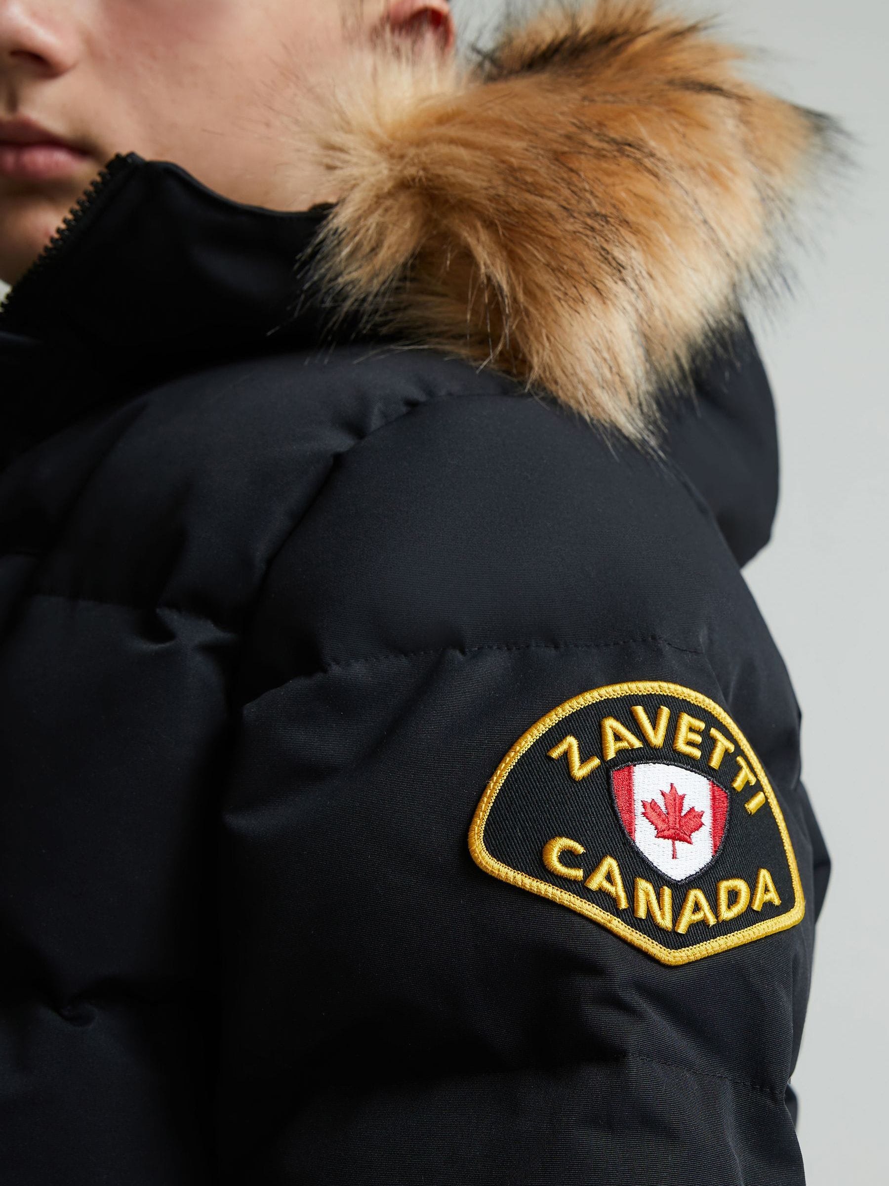 Buy Zavetti Canada Ink Black Junior Oshawa 3.0 Puffer Parka Jacket