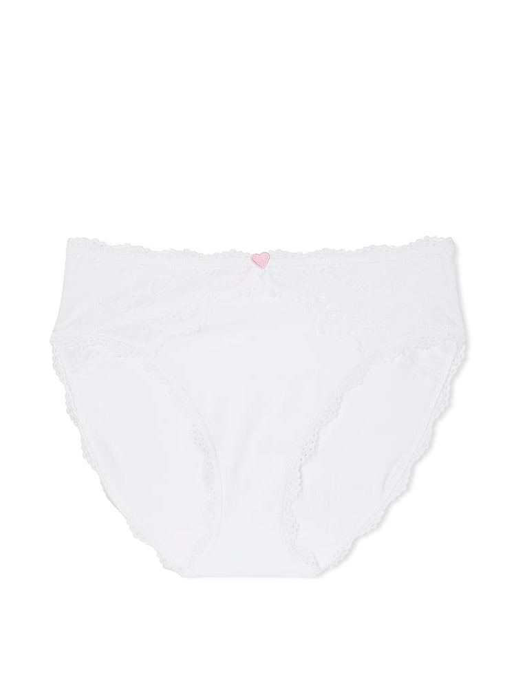 Victoria's Secret White Brief Heart Knickers - Image 3 of 3