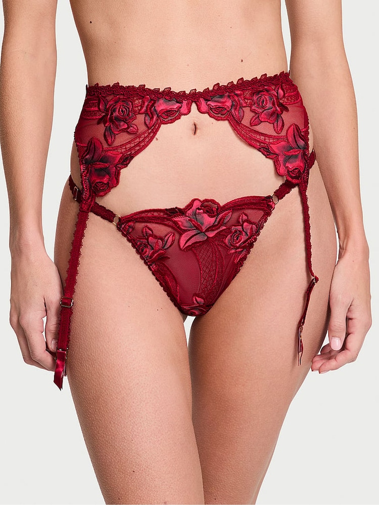 Victoria's Secret - Roze geborduurde jarretelgordel - Image 1 of 2