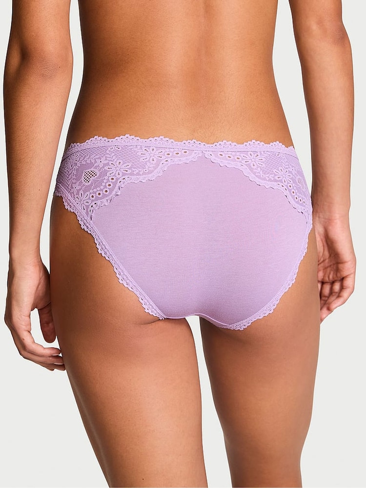 Victoria's Secret Charmed Violet Purple Bikini Heart Knickers - Image 2 of 3