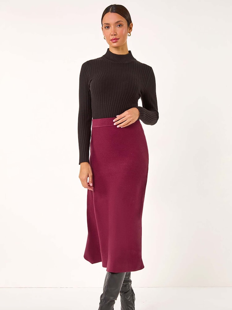 Rot - Roman – Midi-Stretch-Rock - Bild 2 von 5 Rot - Roman – Midi-Stretch-Rock - Bild 2 von 5