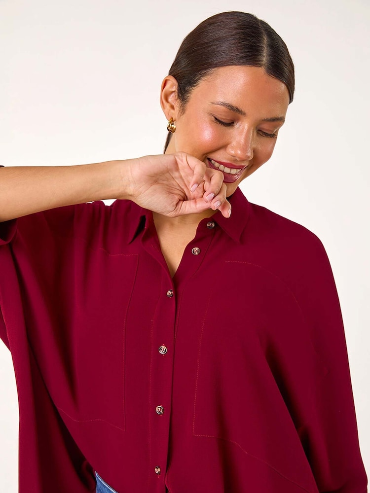 Roman Red Relaxed Smart Stretch Shirt - Image 1 of 5
