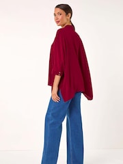 Roman Red Relaxed Smart Stretch Shirt - Image 3 of 5