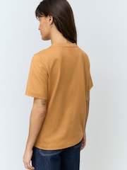 Ochre Yellow Heavyweight Short Sleeve Crew Neck T-Shirt - Image 3 of 7
