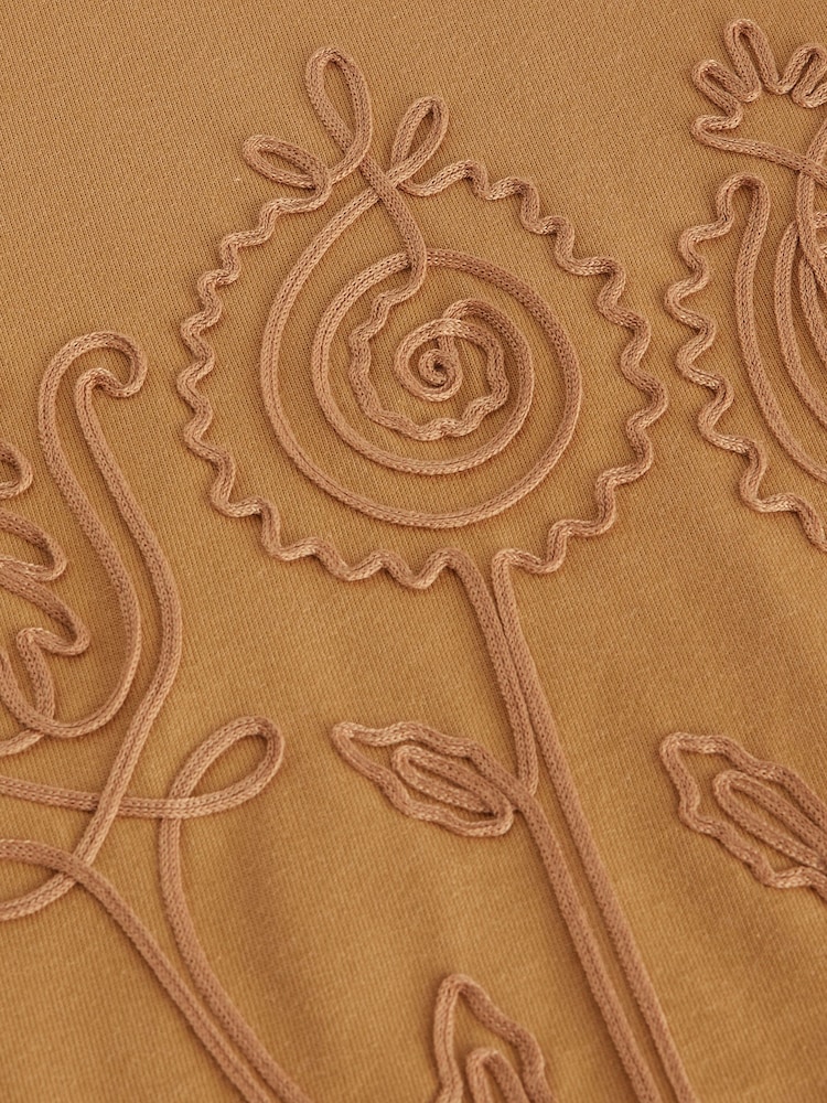 Ochre Yellow Heavyweight Short Sleeve Crew Neck T-Shirt - Image 7 of 7
