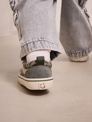 Khaki Green Standard Fit (F) Touch Fastening Skate Trainers - Image 2 of 8