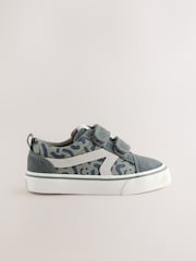 Khaki Green Standard Fit (F) Touch Fastening Skate Trainers - Image 4 of 8