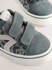 Khaki Green Standard Fit (F) Touch Fastening Skate Trainers - Image 5 of 8