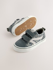 Khaki Green Standard Fit (F) Touch Fastening Skate Trainers - Image 7 of 8
