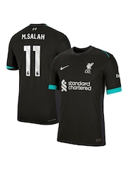 Nike Green Liverpool Away Dri-FIT ADV Match M.Salah 11 Football Shirt 2024-25 - Image 1 of 3
